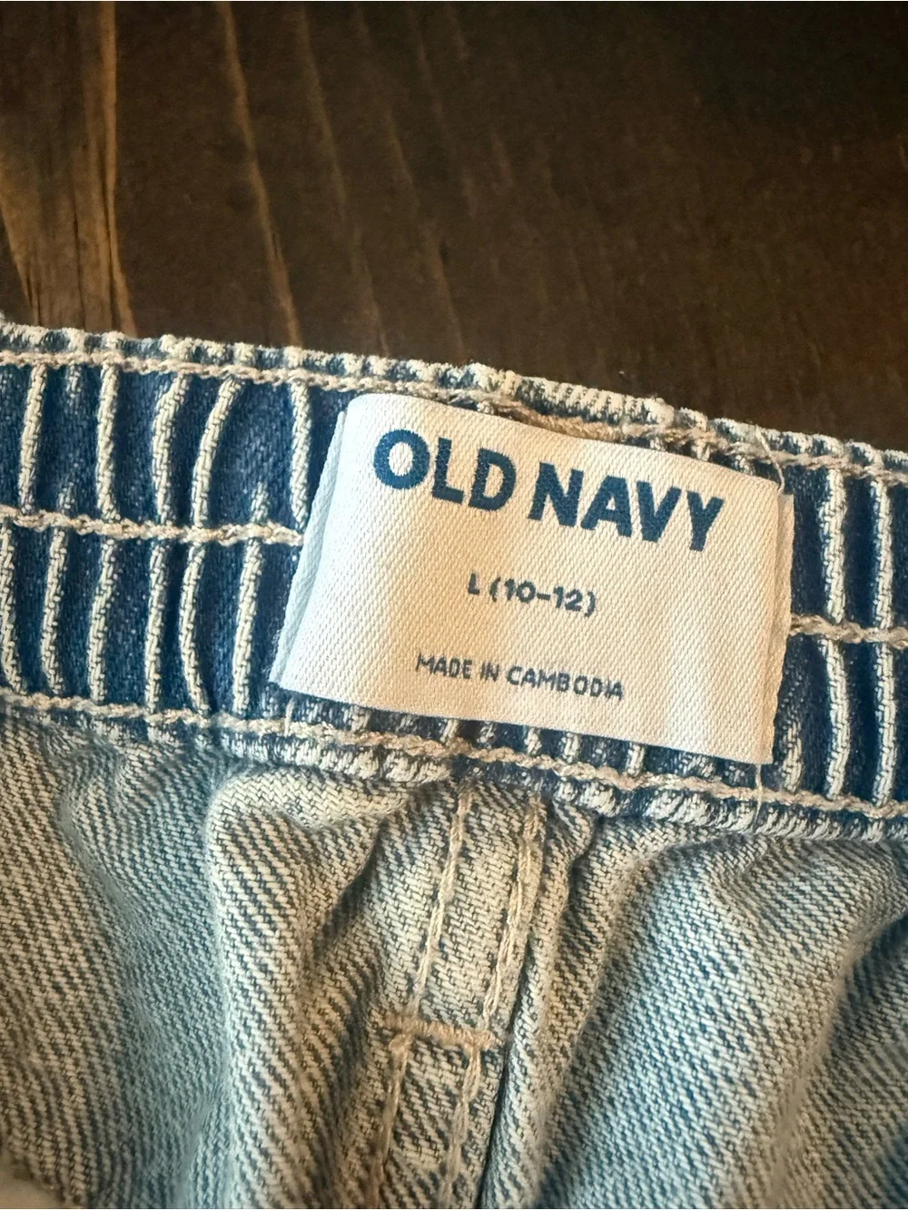 Old Navy Light Blue Denim Girls 10-12 Mini Skirt
